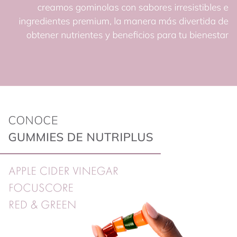 Nutriplus Red&Green Gominola